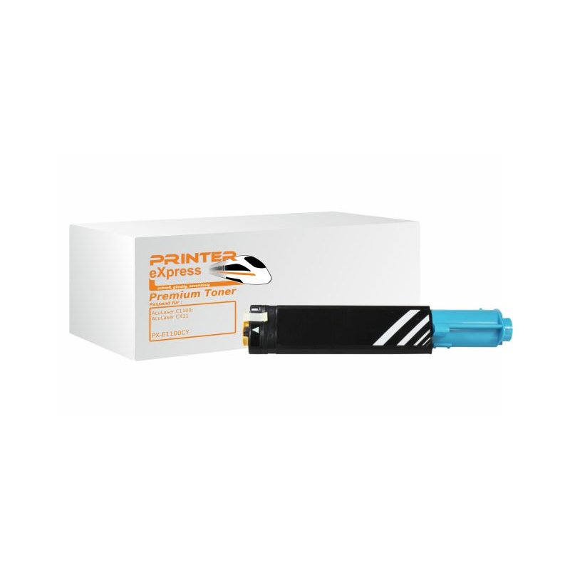 Printer-Express Toner alternativ zu Epson C13S050189, S050189, C1100 f&uuml;r Epson Drucker Cyan