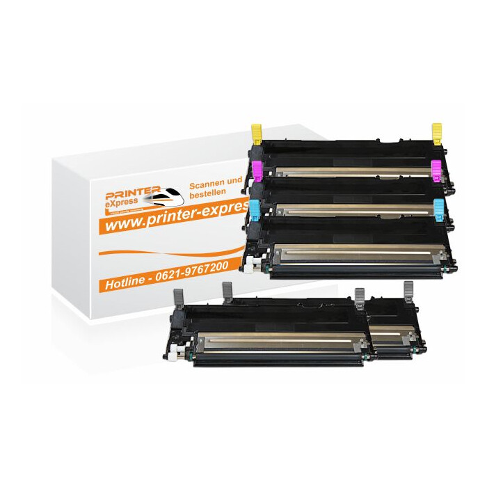 Toner Multipack alternativ zu Samsung CLP-310 5 Tonerkartuschen für Samsung Drucker