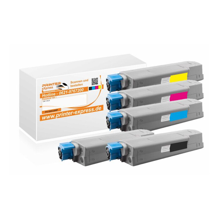 Toner 5er Set ersetzt OKI 610