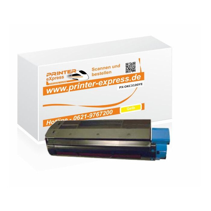 Toner ersetzt Oki C3100, C3200, C5100 XL für Oki Drucker gelb