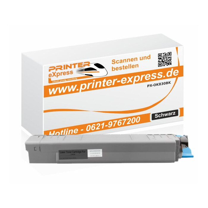 Toner ersetzt Oki 44059108, C810, C830 XL für Oki Drucker schwarz