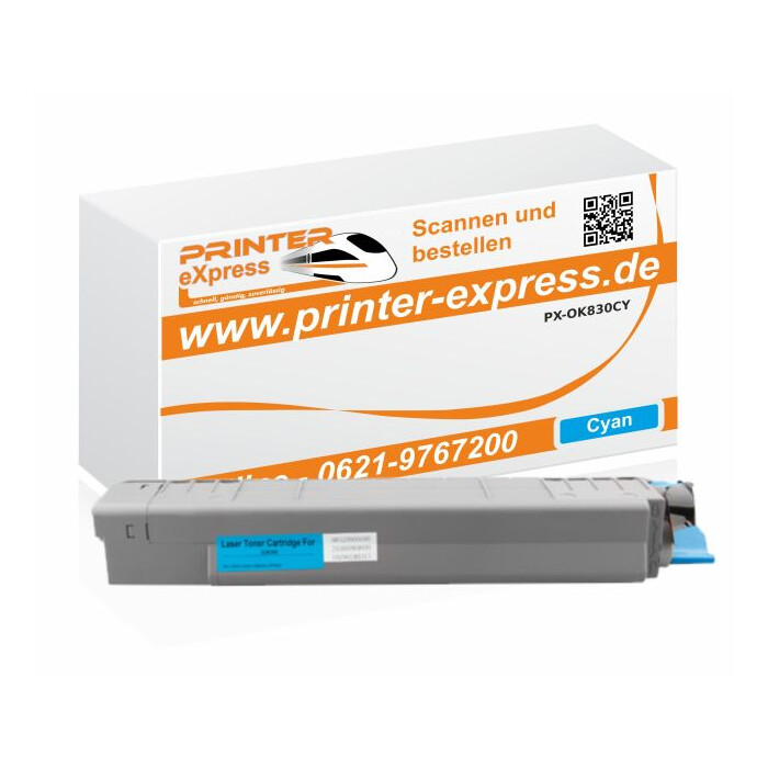 Toner ersetzt Oki 44059107, C810, C830 XL für Oki Drucker cyan
