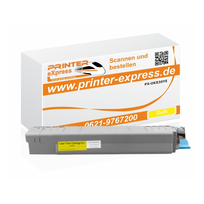 Toner ersetzt Oki 44059105, C810, C830 XL für Oki Drucker gelb