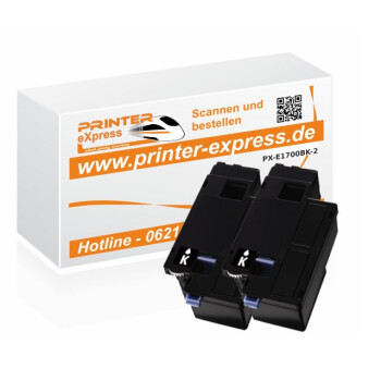 Toner 2er Set alternativ zu C13S050614, C1700, 0614...