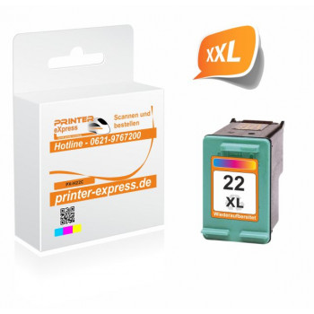 Printer-Express Druckerpatrone ersetzt HP 22XL, 22,...
