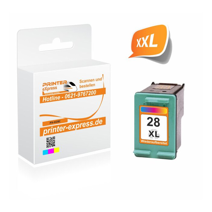 Printer-Express Druckerpatrone ersetzt HP 28XL, 28, C8728AE color XXL