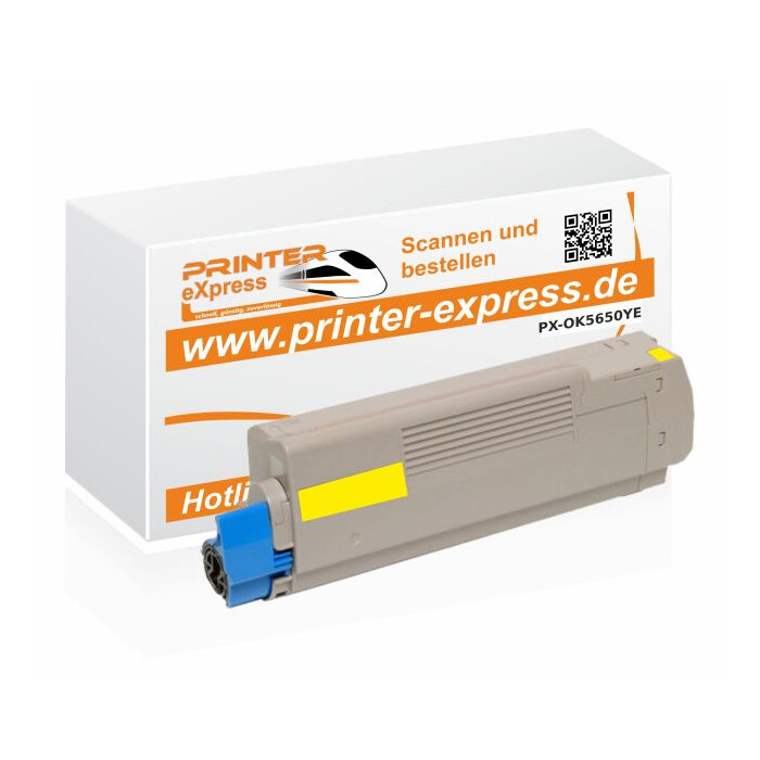 Toner ersetzt Oki 43872305 XL für Oki C5650, C5750 Drucker gelb