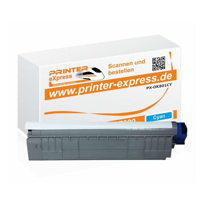 Toner ersetzt Oki 44643003, C801, C801 XL für Oki Drucker cyan