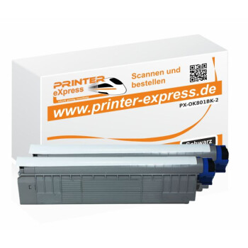 Toner 2er Set ersetzt Oki 44643004, C801, C801 XL...