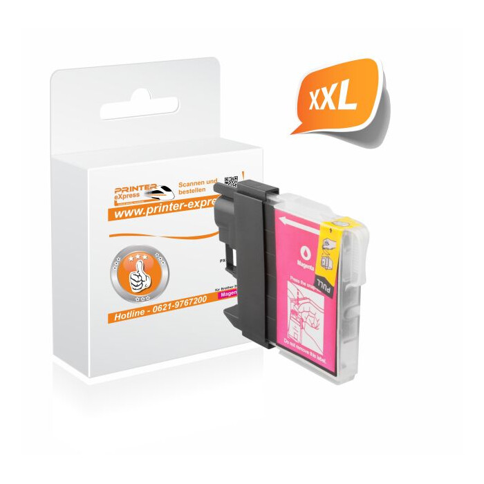 Printer-Express Druckerpatrone ersetzt Brother LC-985M magenta