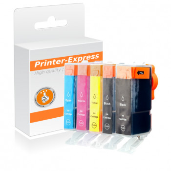 Multipack 5 Druckerpatronen alternativ zu PGI-520 und...