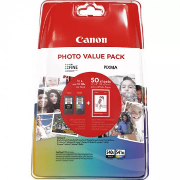 Canon Value Pack 2er Set PG-540L, CL-541XL mit 50 Blatt...