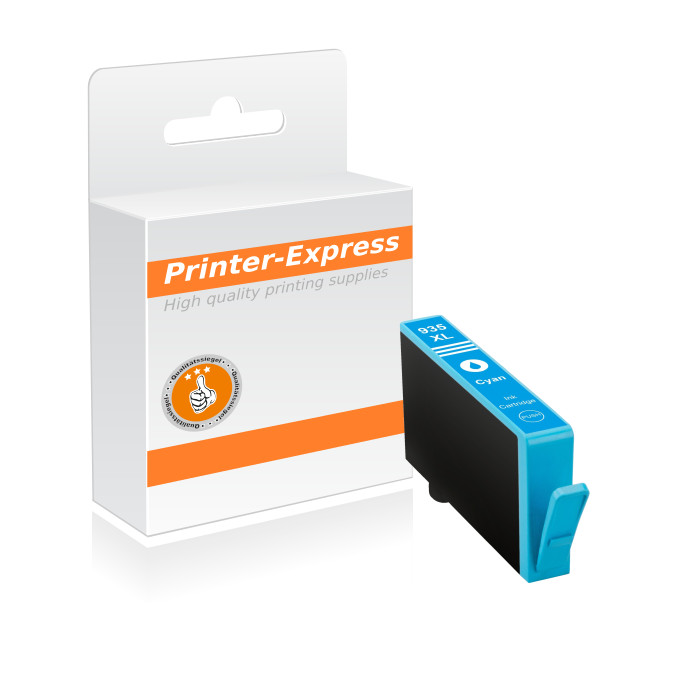 Printer-Express Druckerpatrone ersetzt HP 935, HP935XL cyan mit Chip
