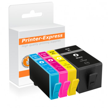 Printer-Express Druckerpatronen 4er Set ersetzt HP 934,...