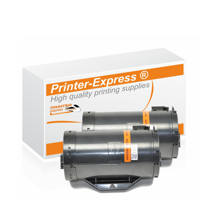 Toner 2er Set alternativ zu Dell S2810, 593-BBMH, 47GMH für Dell Drucker schwarz