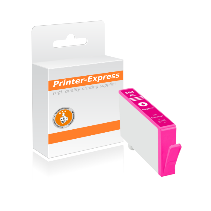 Printer-Express Patrone ersetzt HP 364, 364XL, CB324EE mit neuem Chip magenta