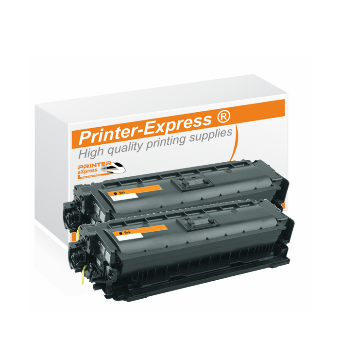 Toner 2er Set alternativ zu HP CF360X, 508X, 508A für HP Drucker schwarz
