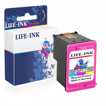 Life-Ink Druckerpatrone ersetzt F6U67AE, 302 XL f&uuml;r...