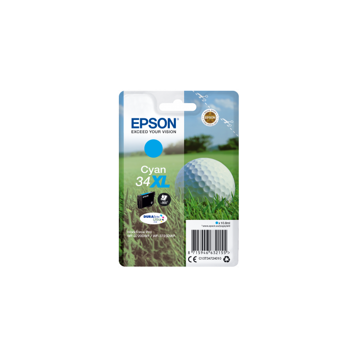 Epson T3472, 34XL Druckerpatrone cyan