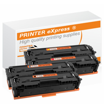 Toner 4er Set alternativ zu HP CF540A, CF541A, CF542A,...