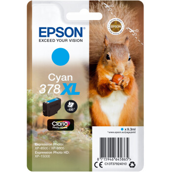 Epson T3792, 378XL Tintenpatrone cyan