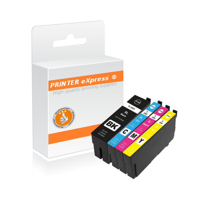 Druckerpatronen 4er Set ersetzt Epson 35, 35XL