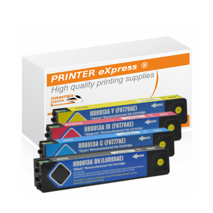 Druckerpatronen 4er Set ersetzt HP 913A, 913