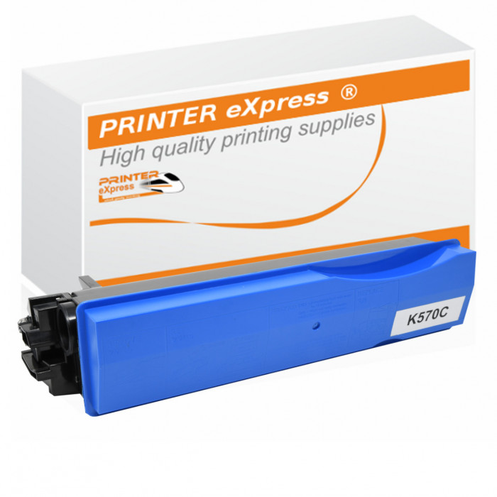 Toner alternativ zu Kyocera TK-570C, 1T02HGCEU0 für Kyocera Drucker cyan
