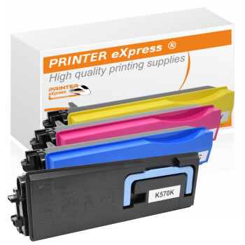 Toner 4er Set alternativ f&uuml;r Kyocera TK-570, TK570...