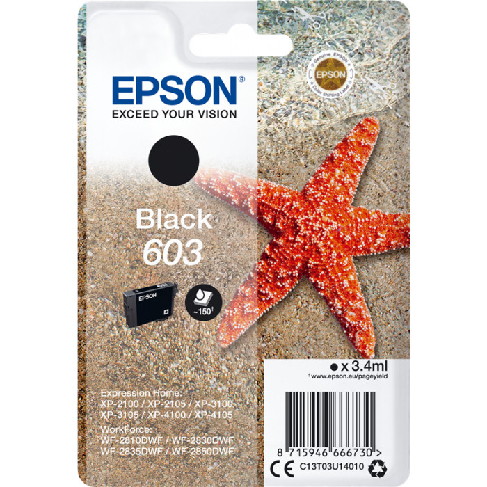 Epson 603, C13T03U14010 Druckerpatrone black