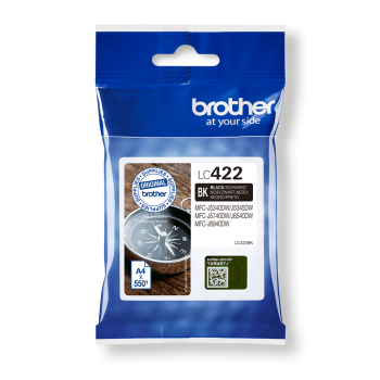 Original Brother LC-422BK Tintenpatrone Schwarz für...