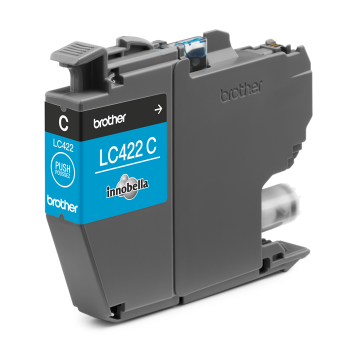 Original Brother LC-422C Tintenpatrone Cyan für 550 Seiten