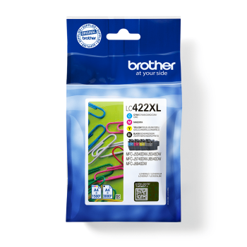 Brother LC-422XL Tintenpatronen Value Pack mit Schwarz,...