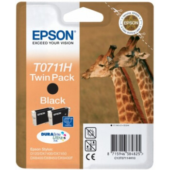 Epson T0711H Druckerpatrone black 22.2 ml