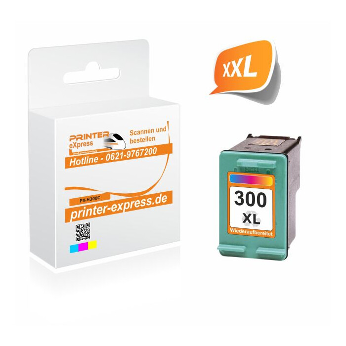 HP 300 C XL (HP CC644EE, CC 644 EE) alternativ Druckerpatrone Color