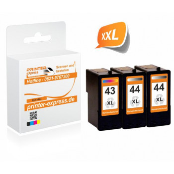 Lexmark 43 + 44 Multipack 2x Schwarz + 1x Color Lexmark...