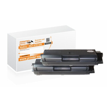 Toner 2er Set alternativ zu Kyocera TK-580BK für...