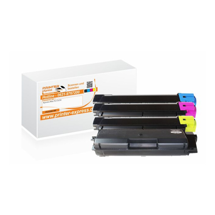 Toner 4er Set alternativ zu Kyocera TK-580 für Kyocera Mita Drucker
