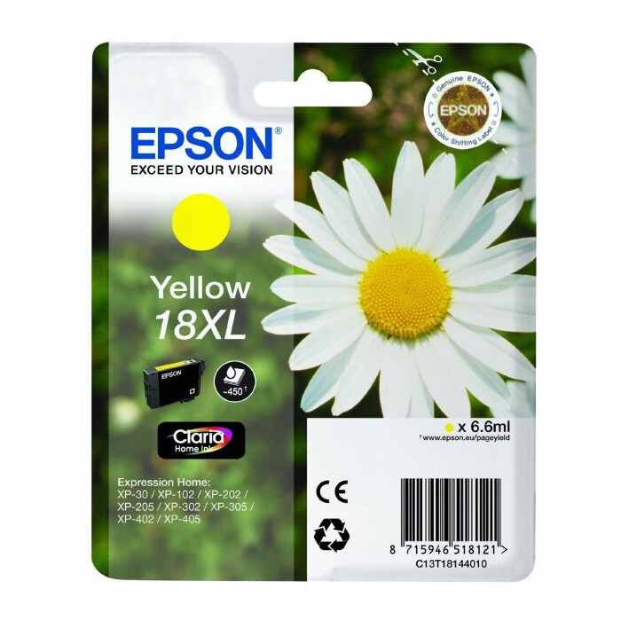 Epson Druckerpatrone T1814 XL Gelb