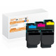 Toner 5er Set alternativ zu Lexmark C540H2KG, C540H2CG, C540H2MG, C540H2YG für Lexmark Drucker