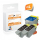 Printer-Express XL-SET 3 Druckerpatronen ersetzt Samsung INK-M210, INK-C210