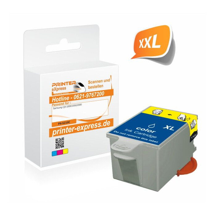 Printer-Express Druckerpatrone ersetzt Samsung INK-C210 color
