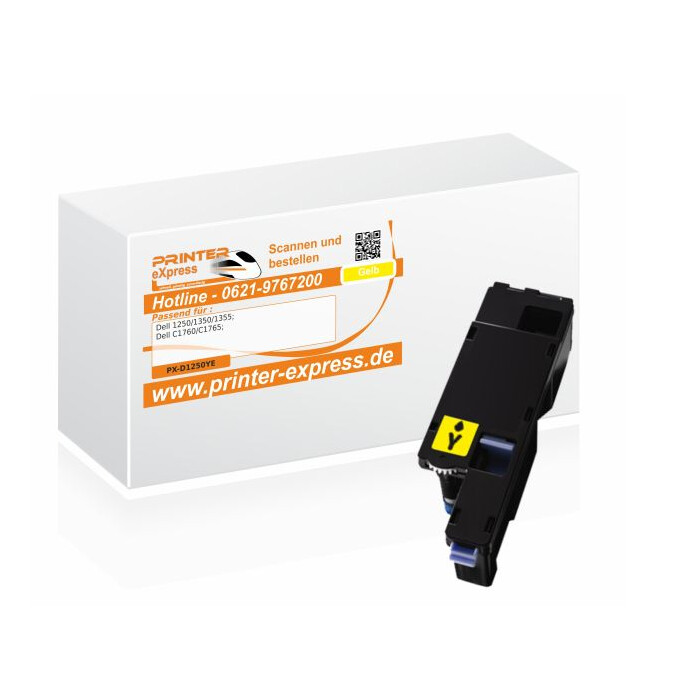 Alternativ zu Dell 593-11143, W8X8P Toner gelb