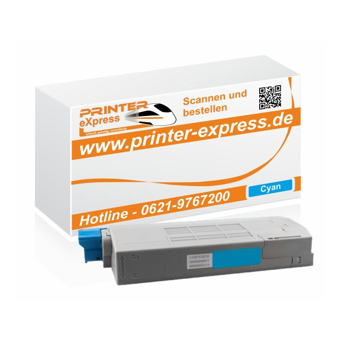 Toner ersetzt Oki 43866107, C710 XL für Oki Drucker cyan