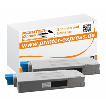 Toner 2er Set ersetzt Oki 43866108, C710 XL für Oki...