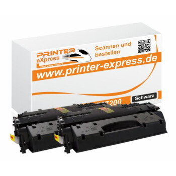 Toner 2er Set alternativ zu HP CF280X, 80X für HP...