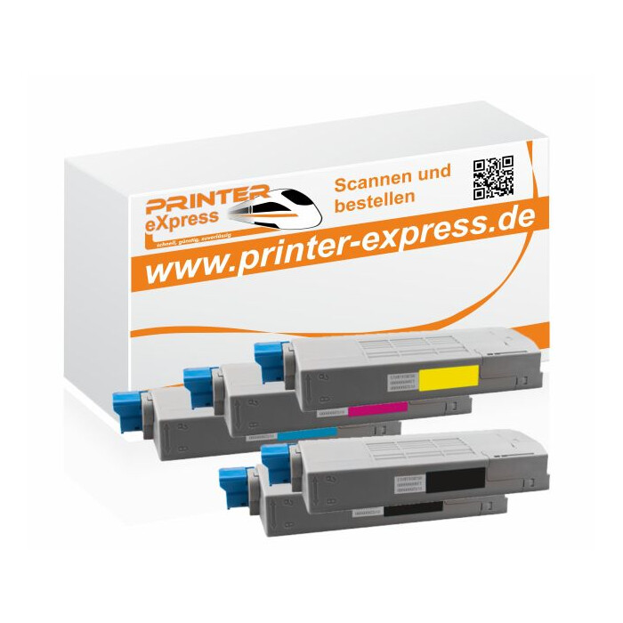 Toner 5er Set ersetzt Oki C710 XL für Oki Drucker