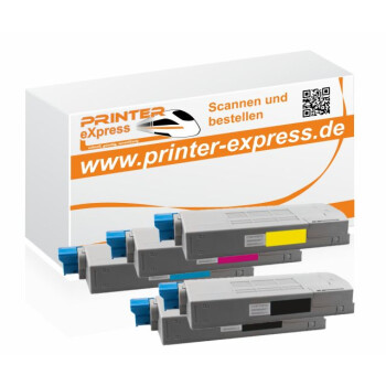 Toner 5er Set ersetzt Oki C710 XL f&uuml;r Oki Drucker