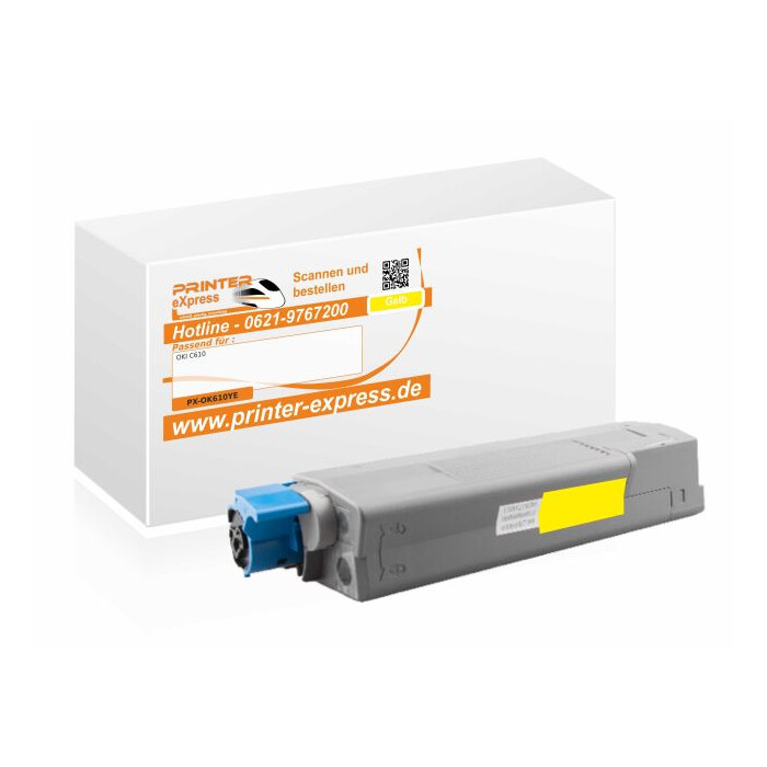 Toner ersetzt Oki 44315305, C610 XL für Oki Drucker gelb