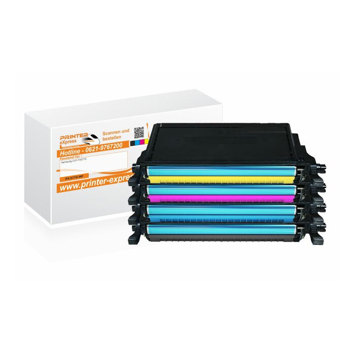 Toner 4er Set alternativ zu Samsung CLP-770, CLP770 für Samsung Drucker
